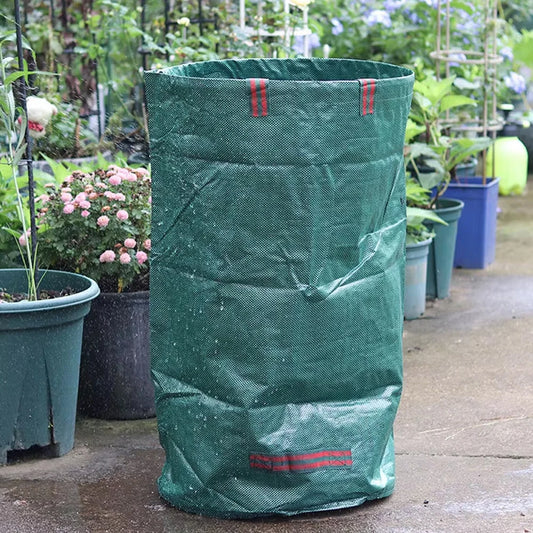 Heavy Duty Large Garden Waste Bag for Yard Leaf Weeds Grass Rubble - Outdoor Trash Bag Garden Rubbish Bags for Waste Bins Storag