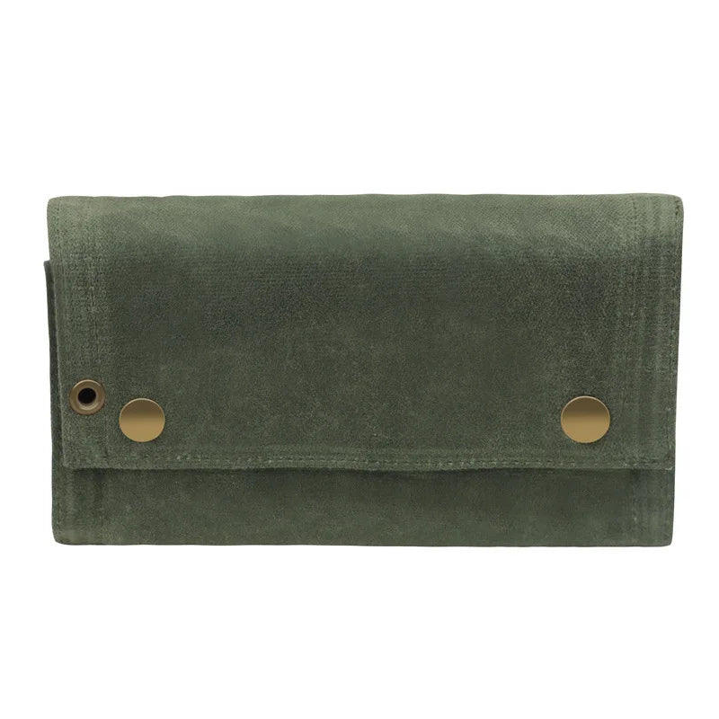 Outdoor Portable Canvas Spice Kit Organizer Waterproof Camping Accessories for Hiking Picnic BBQ with 6 Spice Containers