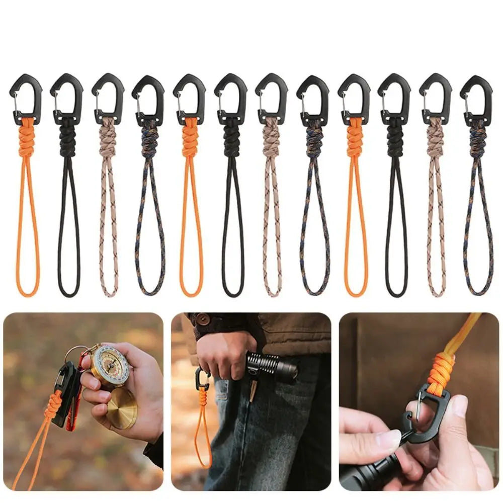 11/19CM Multifunction 7-core Umbrella Rope Weaving Keychain Lanyard paracord Rope Knitting Anti-lost ring buckle Car Tent