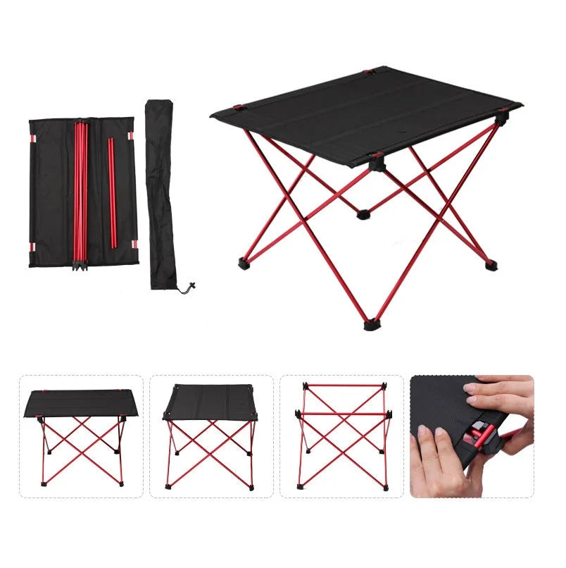 Outdoor Camping Ultralight Portable Folding Table Picnic Cloth Table 55x40cm