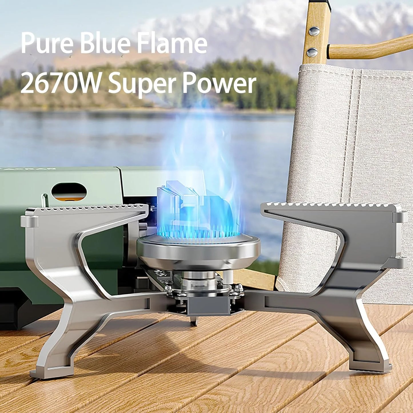 Camping Cassette Stove,Folding Gas Tank Cassette Cooker with Storage Package, Easy to Carry for Camping, Picnic,BBQ