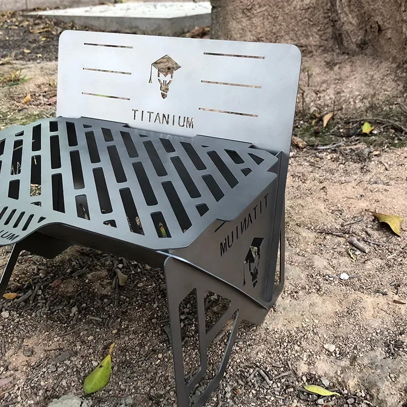 Camping  Grilling Stove Portable Detachable Outdoor Grilling Stove Picnic Barbecue Stove Folding Card Furnace