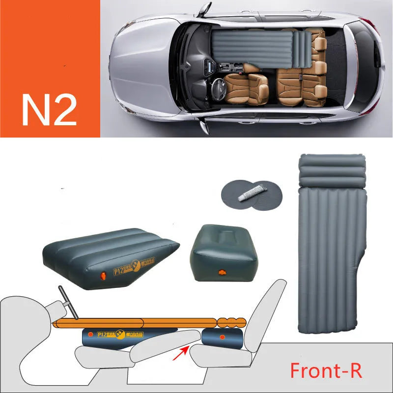 Best Universal Inflatable Car Mattress SUV Jeep Truck Car Back Seat Air Mattress Single Outdoor Camping Car Air Bed New