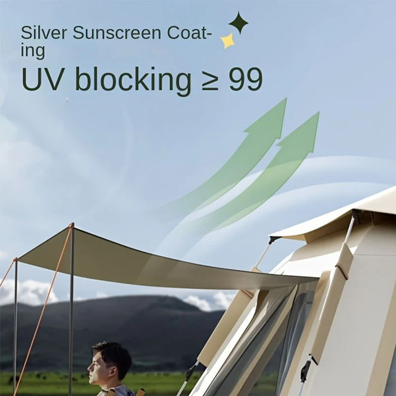 Tent automatic tent free Family tent outdoor camping inside space can accommodate 4-5 people suitable for tourist beach camping