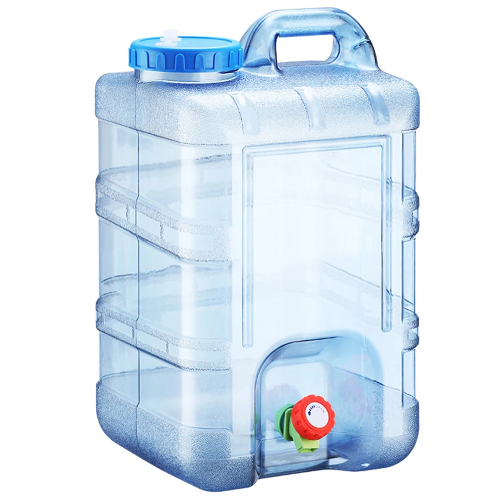 28L Water Storage Container Large Capacity Mineral Water Barrel Dustproof Water Storage Bucket for Self-Driving Tour