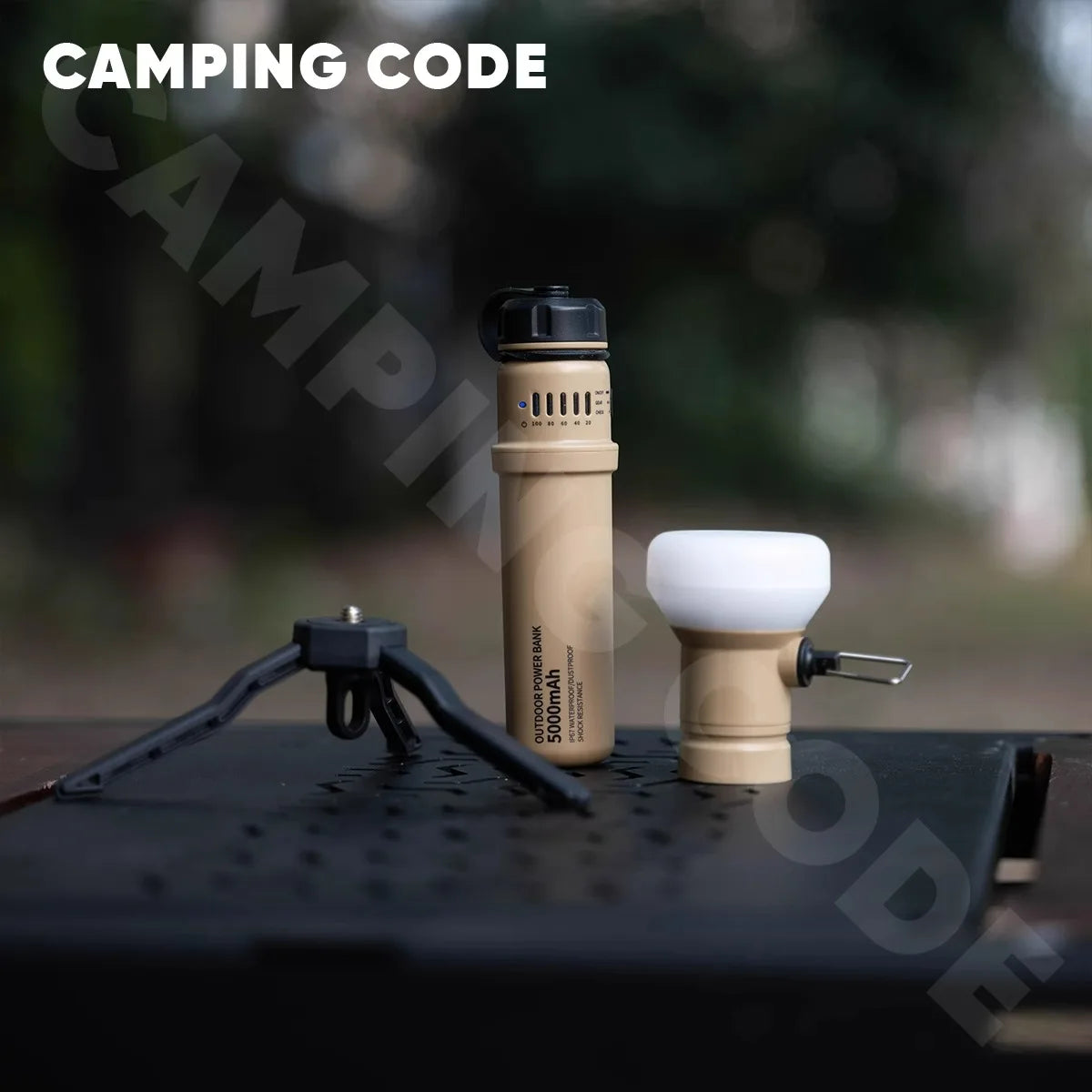 Camping Lamp Large Capacity Power Bank Integrated Portable Outdoor Camping Tent Retro Multi-Functional Long Battery Life Lighting