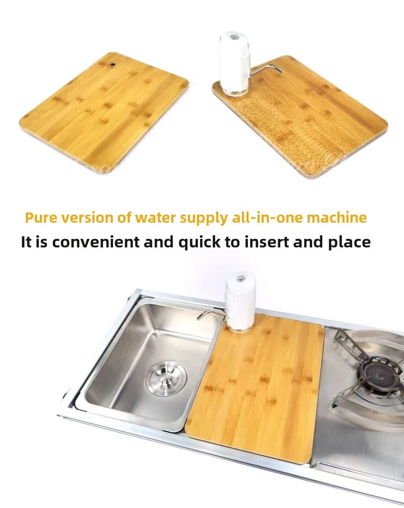 Outdoor IGT Camping Table, Kitchen, Zebra Unit, Sink Module Combination, Faucet, Vegetable Washbasin