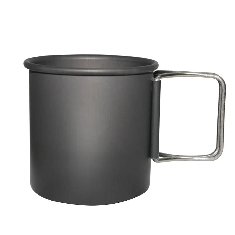 Camping Mug Aluminum Alloy Cup Tourist Tableware Picnic Utensils Outdoor Kitchen Equipment Travel Cooking Set Cookware Hiking