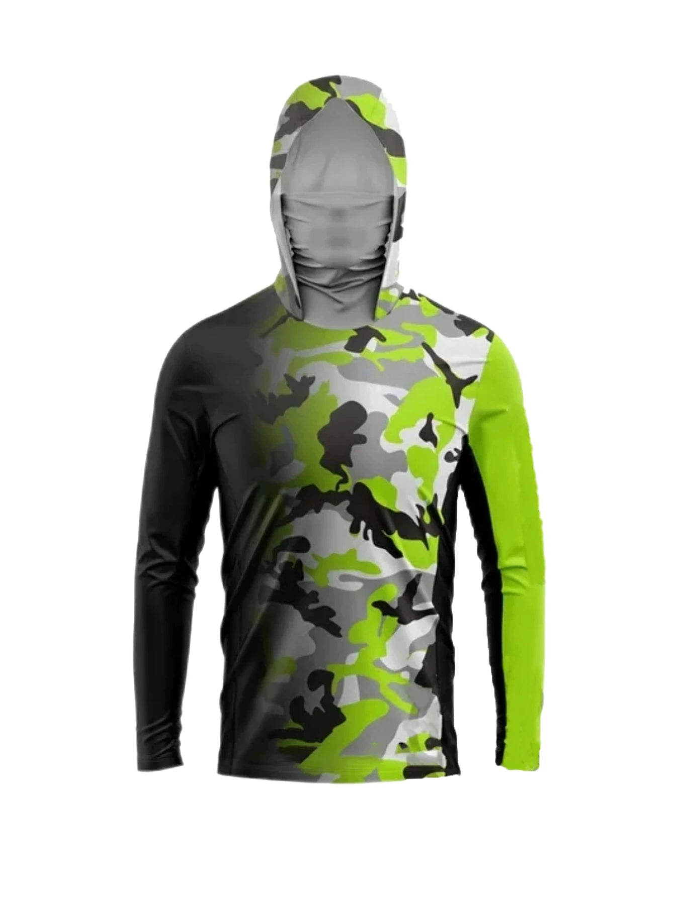 Summer Long Sleeve Shirts Quick Dry Uv Protection Clothing Hoodied Mask Uv Fishing Tops Sportswear