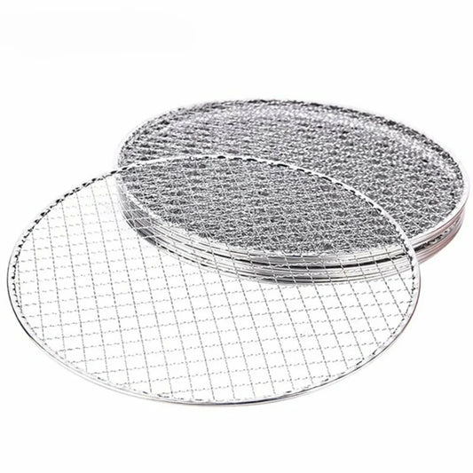 Stainless Steel BBQ Grill Mesh Home Roast Net Cooking Grate Grilling Grate Tool Camping Pot Firewood Rack Accessories