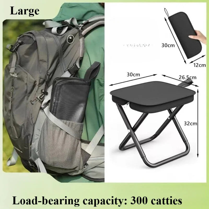 Outdoor Picnic Camping Folding Stool Portable Small Stool Park Picnic Fishing Small Stool Suitable for Outdoor Camping Picnic