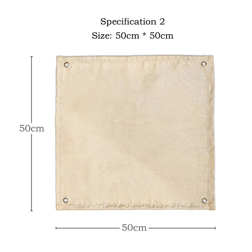 Portable Camping Fire Pit Grill Stainless Steel Mesh Fire Pit Wood Stove Stand Foldable Fire Frame Rack Outdoor BBQ Bonfire