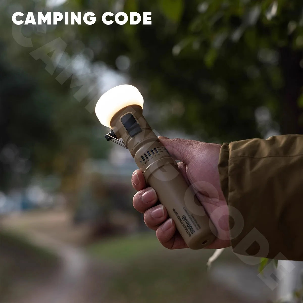 Camping Lamp Large Capacity Power Bank Integrated Portable Outdoor Camping Tent Retro Multi-Functional Long Battery Life Lighting
