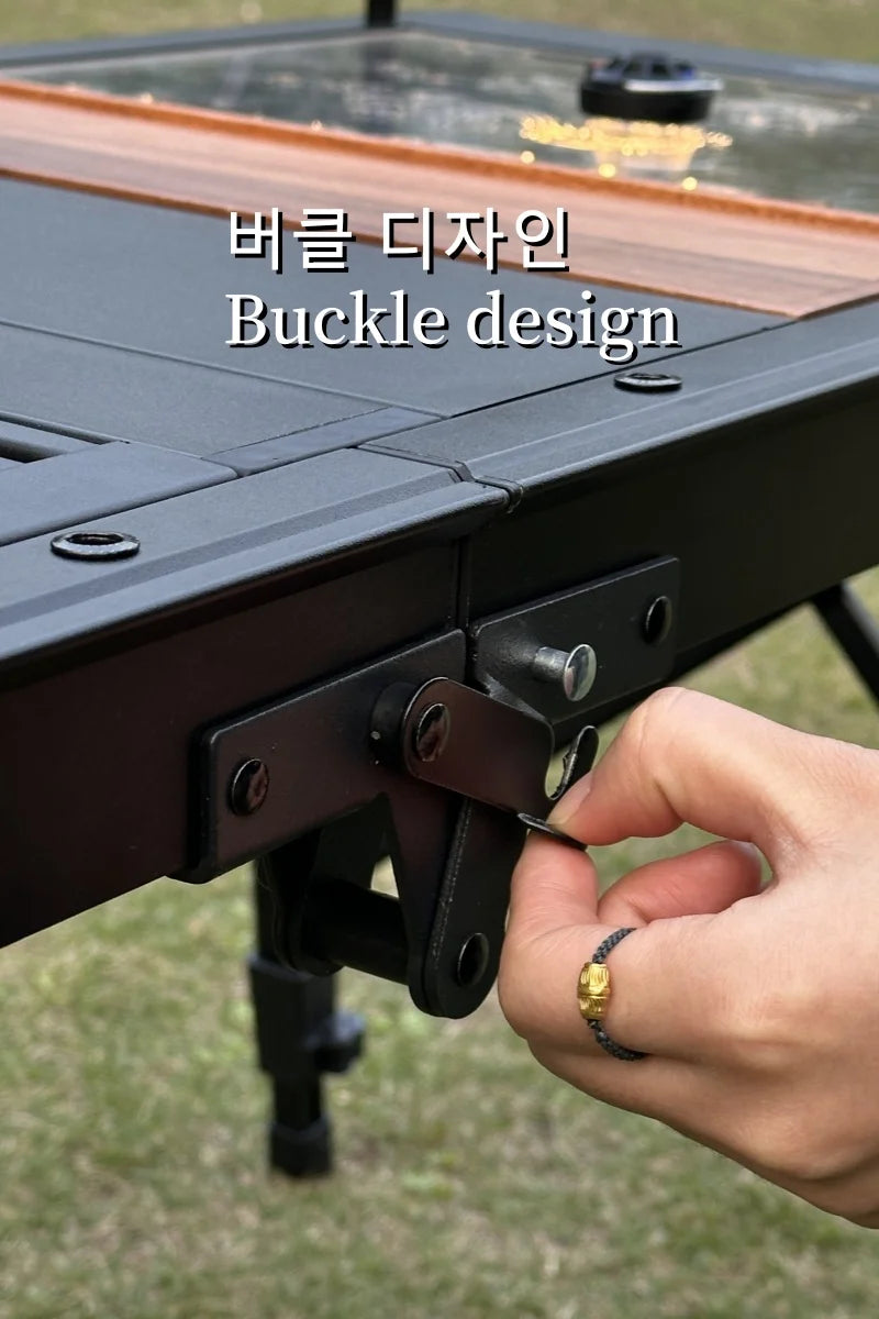 IGT Table igt 4 Unit Table Camping Folding Table Portable Lightweight  Aluminum Alloy  Desk BBQ Dinning Outdoor Camping Desk