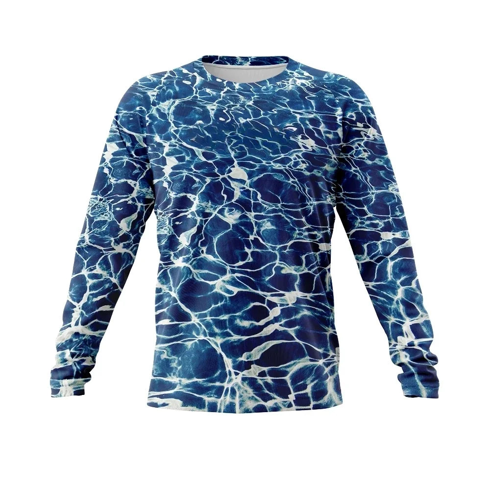 Long Sleeve Uv Protection Clothing Mens Outdoor Summer Jersey Upf 50 Clothes Performance Breathable Fishing Tops
