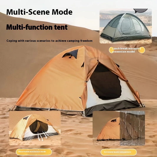 Pop Up Camping Tent, Easy to Build-Lightweight Portable Outdoor Backpacking Tent for Hiking, Carpa, Beach & Family Camping