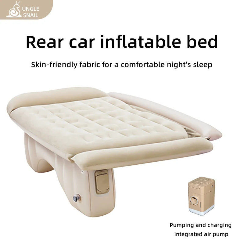 Snail uncle car automatic air mattress car rear seat cushion air cushion SUV travel bed sleeping artifact.