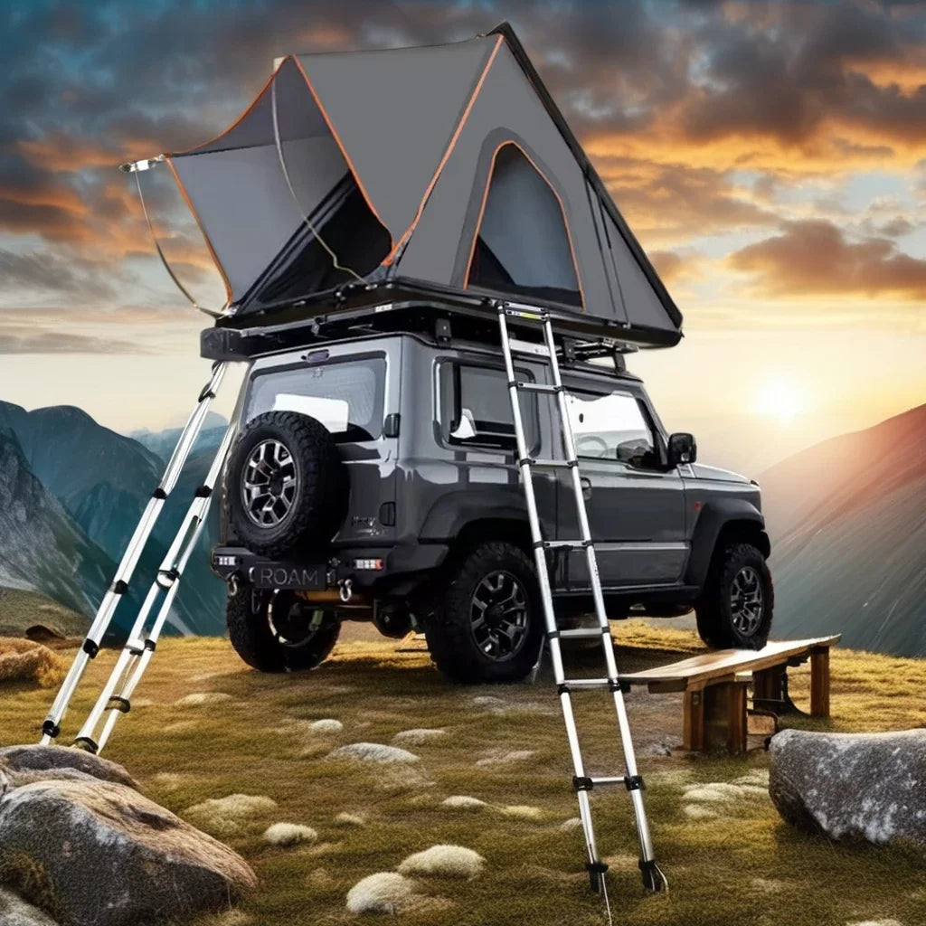Factory Custom Outdoor Camping Roof Top Tent For SUV Van Waterproof Aluminum Pole Automatic Build For Summer Fishing Hiking