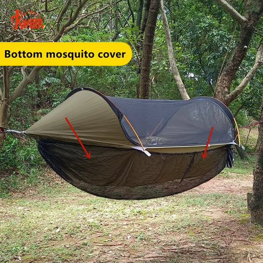 Traveler  hammock bottom mosquito cover outdoor hammock detachable mosquito net camping hammock quick opening mosquito net