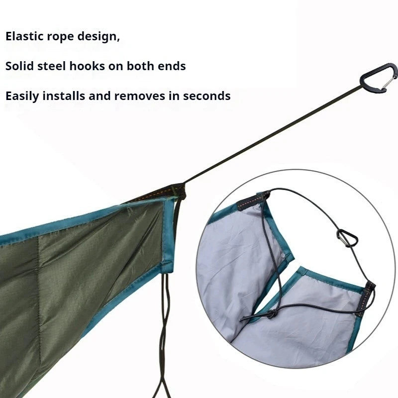 Ultralight Outdoor Camping Hammock Underquilt Portable Winter Warm Under Quilt Blanket Cotton Hammock 2025 New Sleeping Bags