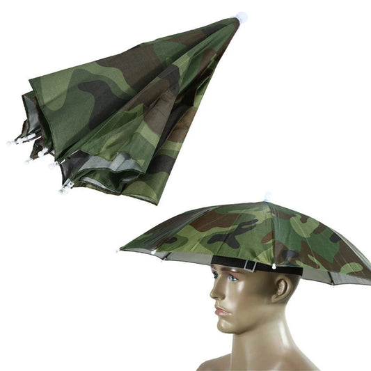 Foldable Outdoor Umbrella Hat Women Men Fishing Headwear Sun Cap Camping Fishing Headwear Cap Beach Head Hats
