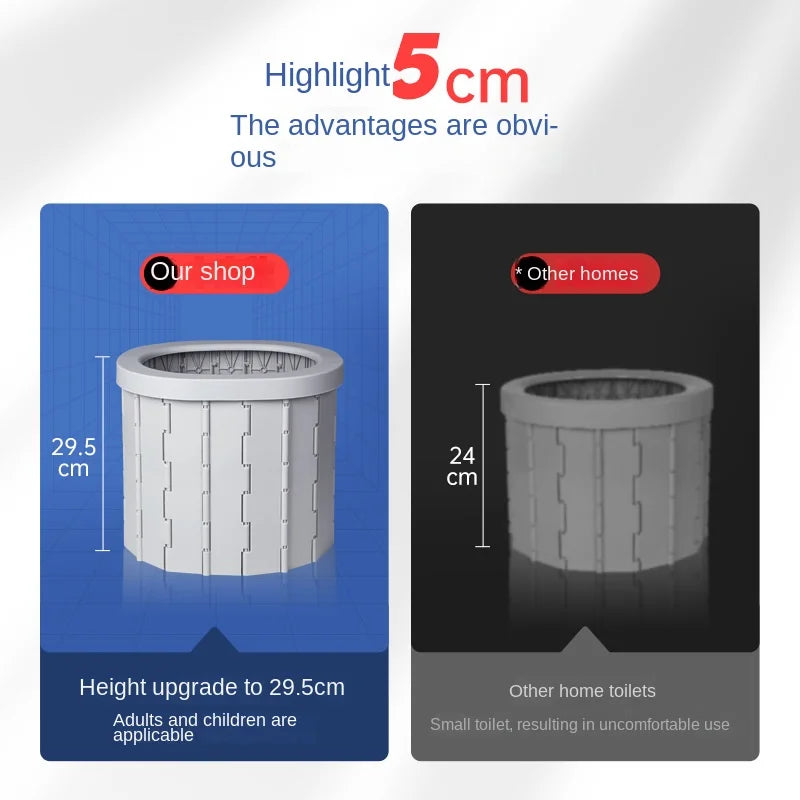 Car Folding Toilets Portable Toilets Commode Potty Car Toilets Camping Toilet Travel Bucket Toilet Seat Outdoor gadgets