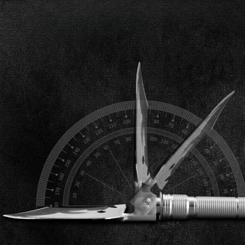 Outdoor Multifunctional Shovel Outdoor Camping Folding Collapsible Shovel Outdoor Survival Non-slip Handle Adjustable Tools