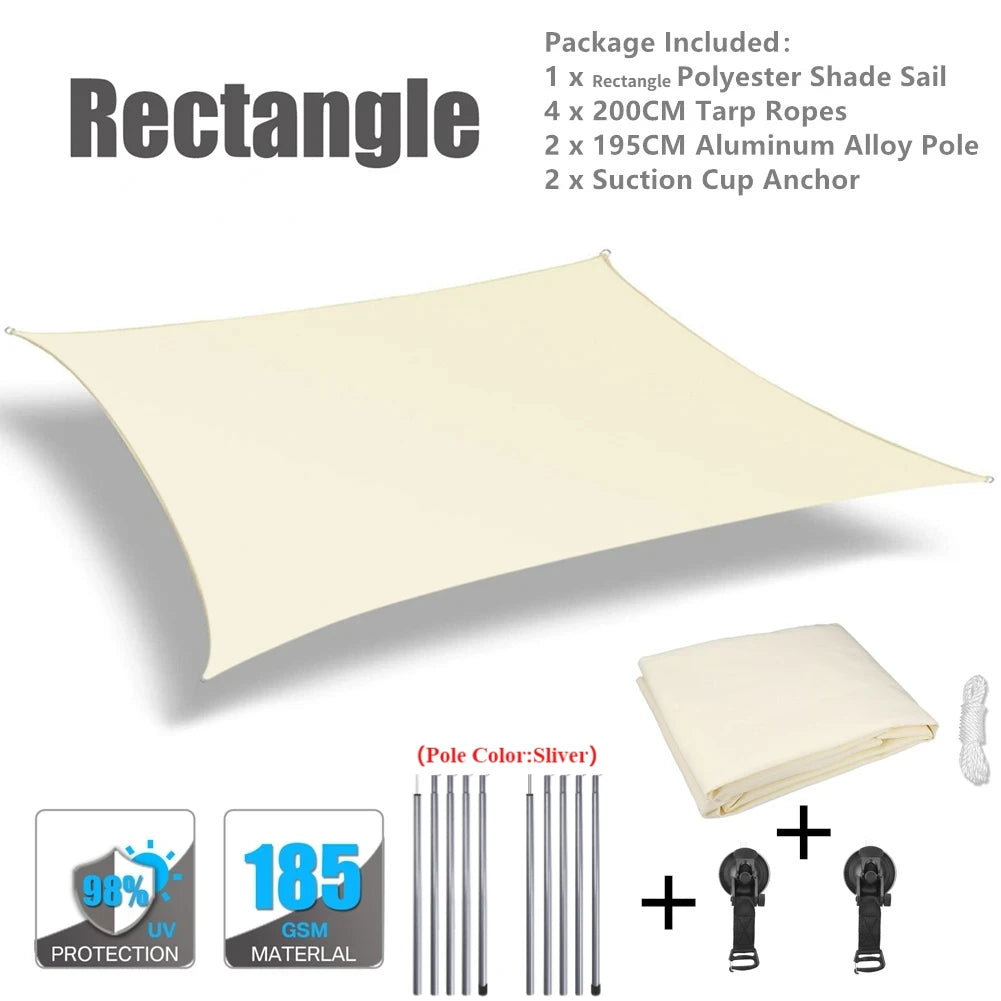 Car Shelter Shade Camping Side Car Roof Top Tent Awning Waterproof UV Portable Camping Tent Automobile Rooftop Rain Canopy