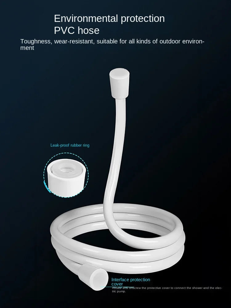 Outdoor camping dormitory bath bath artifact household rental electric portable self-priming shower charging water pump shower