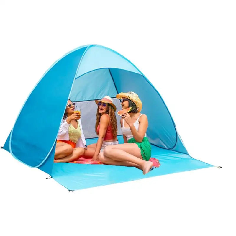 Pop Up Beach Tent UV Protection Camping Canopy Multifunctional Sun Shelter With Easy Setup Design for Mountaineering Traveling