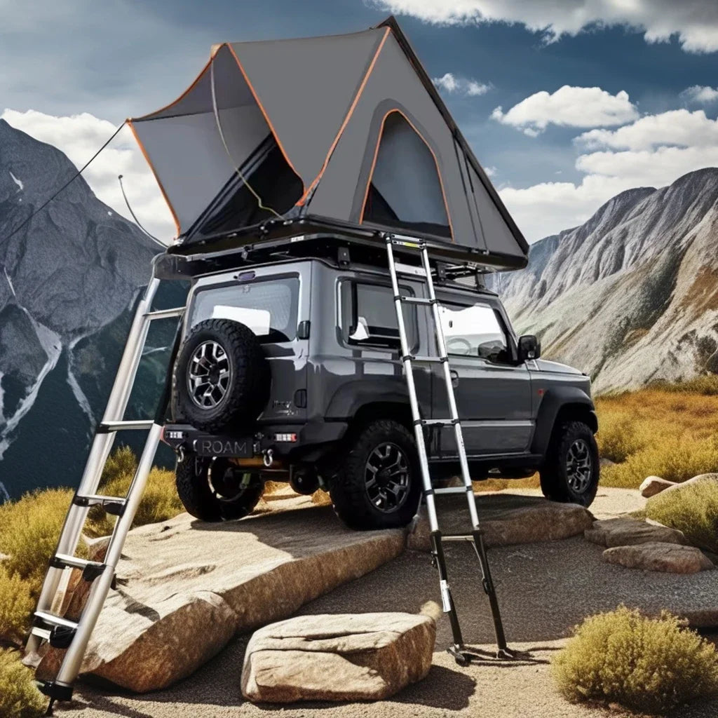 Factory Custom Outdoor Camping Roof Top Tent For SUV Van Waterproof Aluminum Pole Automatic Build For Summer Fishing Hiking