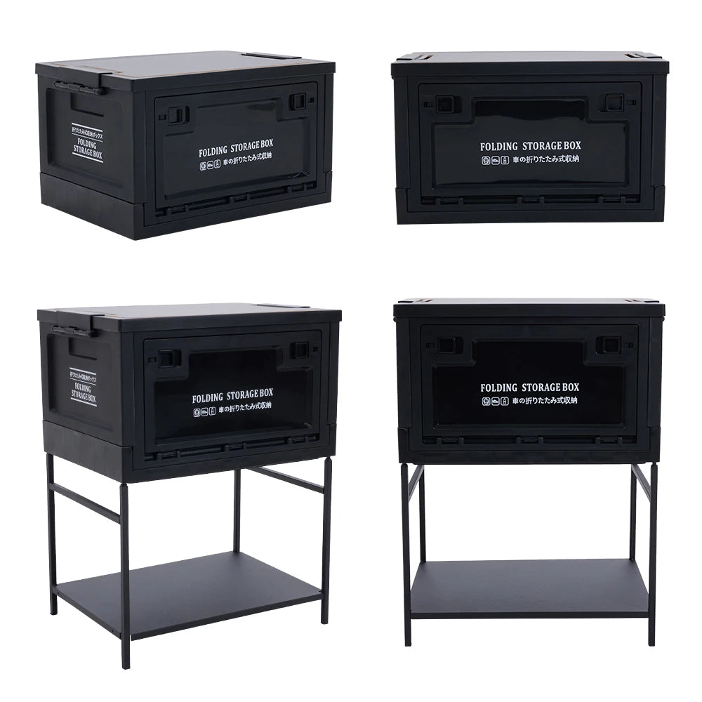 【Breeins】Outdoor Camping Folding Storage Box Thickened Folding Table Camping Storage Table Tableware Storage Camping Equipment