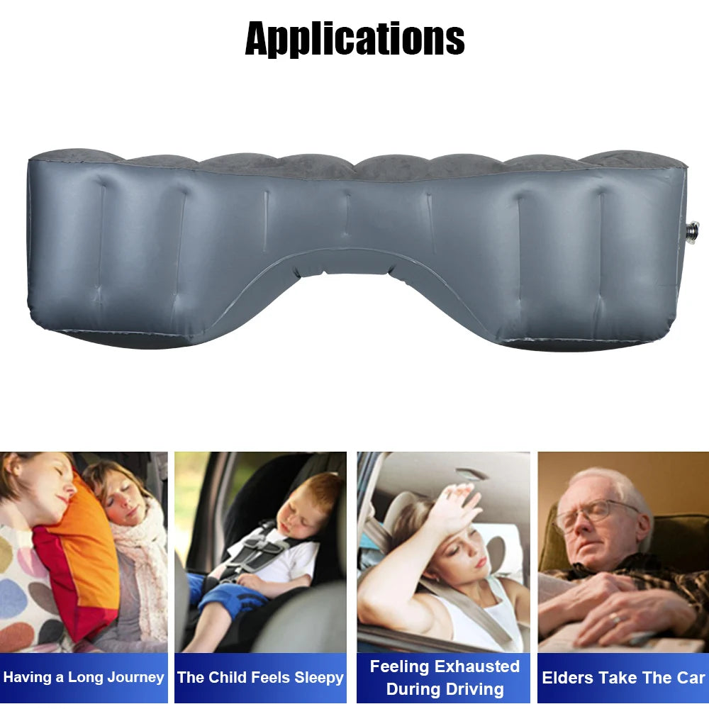 Car Bed Mattress 130*27*33cm Air Cushion Back Seat Gap Pad Inflatable For Travel Camping Outdoor