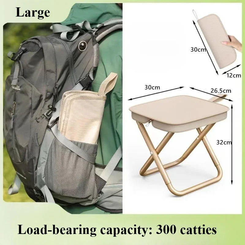 Outdoor Picnic Camping Folding Stool Portable Small Stool Park Picnic Fishing Small Stool Suitable for Outdoor Camping Picnic