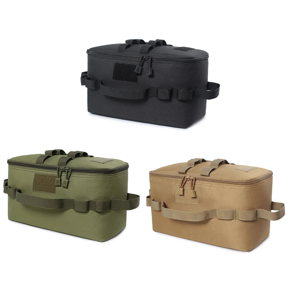 Practical Organizer Bags Multifunctional Camping Storage Bags 600D Oxford Gas Stove Canister Pot Carry Bags Outdoor Equipment