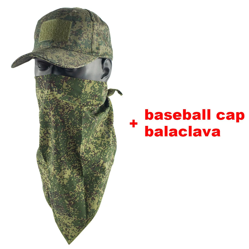 MEGE Tactical Camouflage Balaclava Boonie Hat Baseball Beanies Fishing Hat Bucket Hat Ghillie Cap