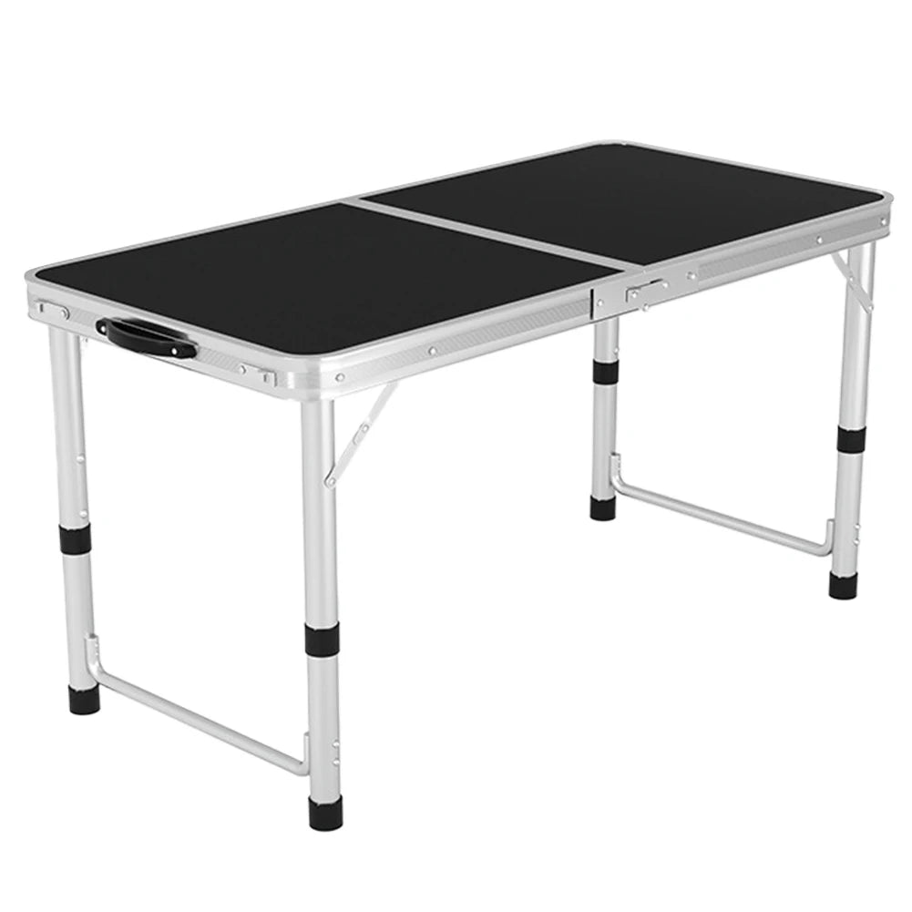 Foldable Camping Table with Handle Portable Picnic Table Folding Aluminum Camp Table for Indoor Outdoor Patio Backyard Parties