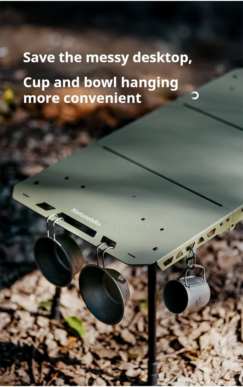 Naturehike Outdoor Igt Table Multifunctional Camping Tactical Table Adjustable Height Picnic Portable Folding Lightweight Table