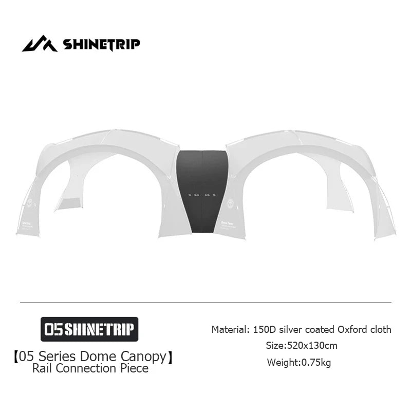 ShineTrip Outdoor Extra Large Camping Shade Tent Family Travel Rain and Sun Protection Car Tent Expandable Space camp Gazebo