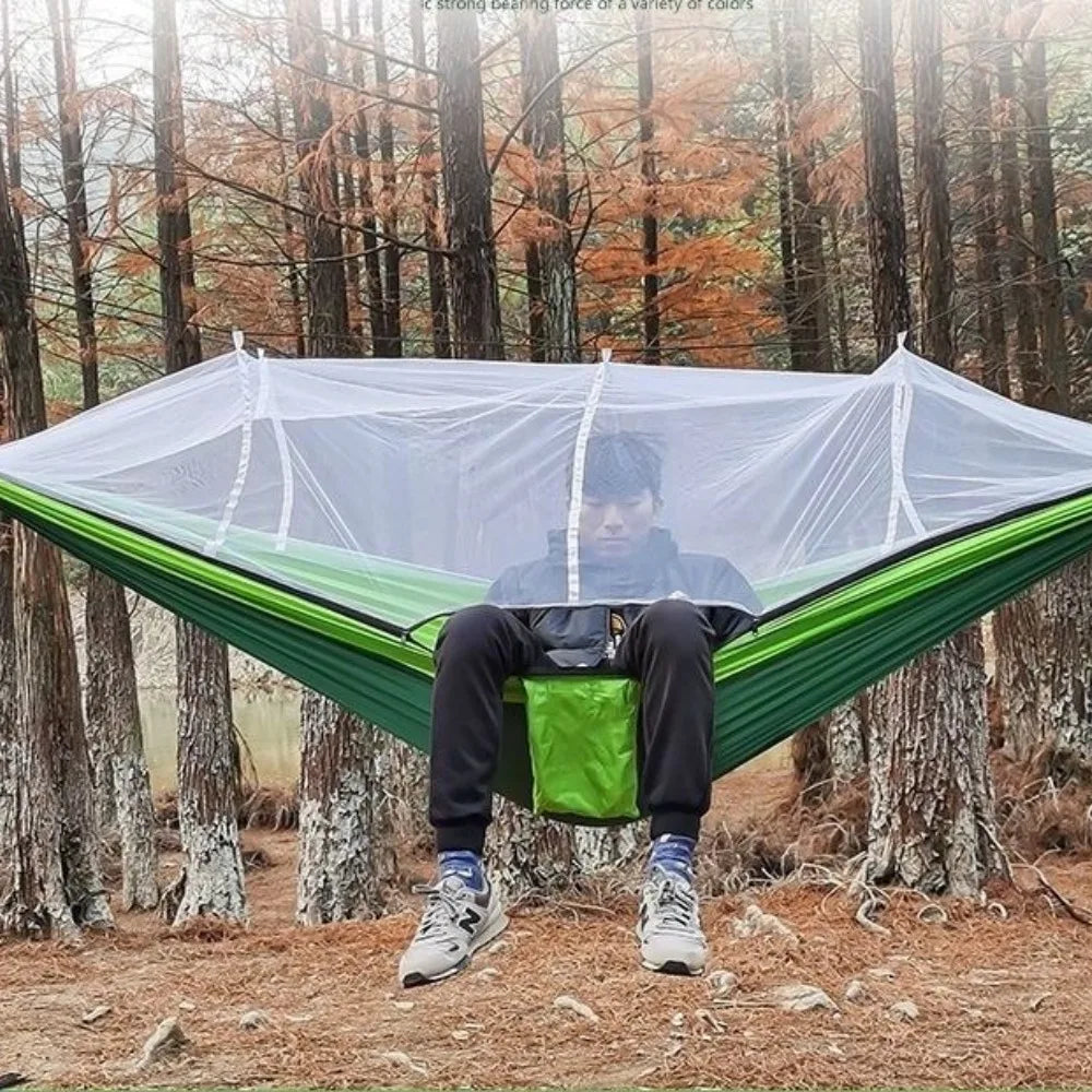 Outdoor Mosquito Net Hammock Camping With Mosquito Net Ultra Light Nylon Double Camping Aerial Tent Portable Travel Outdoors