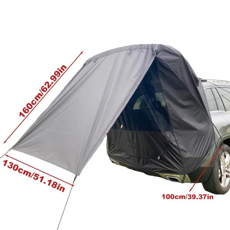 Car Camping Tent Tailgate Tent For Car Lightweight Canopy Compact Shelter Instant Setup For Van Truck Outdoor Beach Backpacking