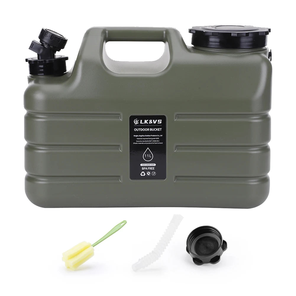 12/11L Emergency Water Can Water Storage Container Portable Large Capacity Outdoor Hiking Accessories Camping Tourism