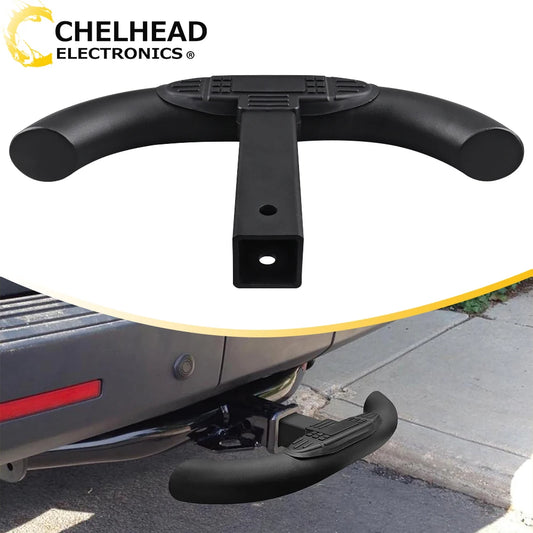 Towing Hitch Receiver 2 inch Hitches Step Auto Rear Bumper Guard Protector for Trucks Jeep Pickup SUV GMC Chevy Ford Dodge