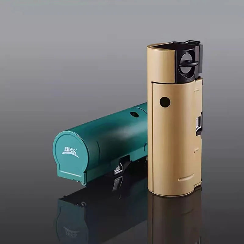 Outdoor Camping Stove Portable Camping Hiking High-Fire Integrated All-in-One Gas Burner Outdoor Backpacking Camp Cooker