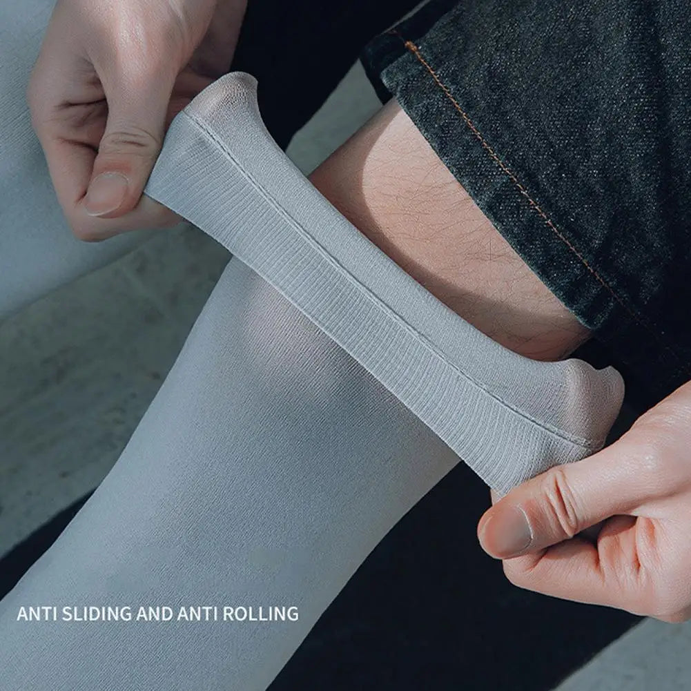 Breathable UV Protection Leg Covers Leg Sleeves Ice Silk Breathable Quick Dry Running Sports Leggings Sun UV Protection Covers