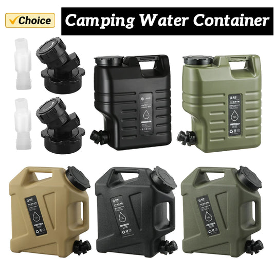 12/11L Emergency Water Can Water Storage Container Portable Large Capacity Outdoor Hiking Accessories Camping Tourism