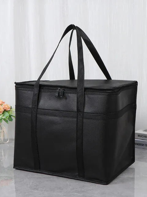 40l Insulated And Refrigerated Bag, Large Capacity Portable Lunch Bag, Zipper Picnic Camping Tin Foil Food Ba