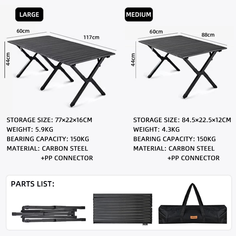 Camping Folding Table Mounted Rent House Picnic Table Portable Egg Roll Table Picnic Outdoor lightweight Camp BBQ Grill Table