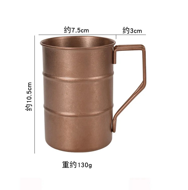 Steel Camping Cup 300ml Retro Camping Travel Coffee Cups