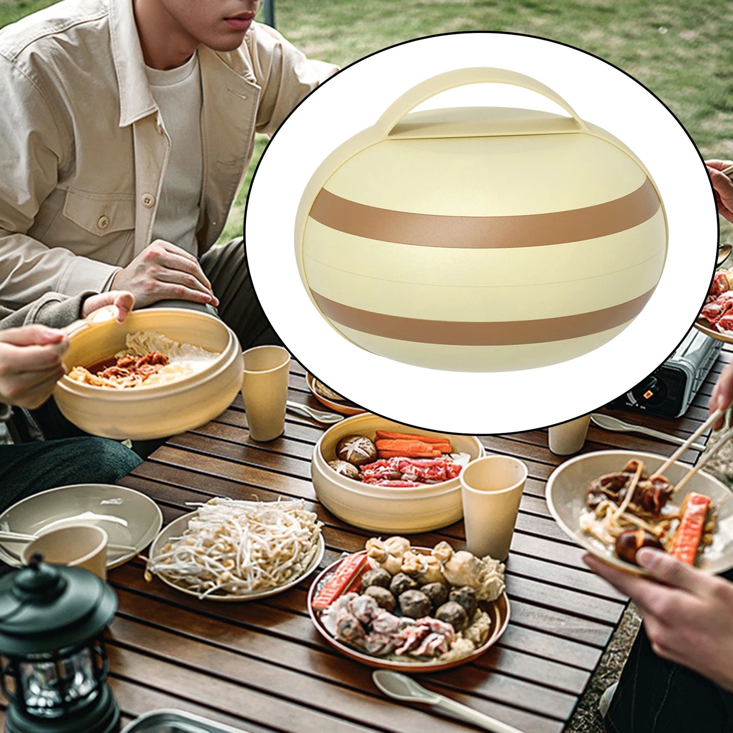 Camping Dinner Set Pans Plate Bowl Portable Tableware Sets Camping Dishes Set Hiking Gear Picnic Outdoor Travel